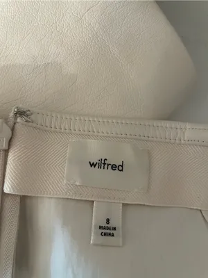 Aritzia Wilfred Cream A-Line Mini Skirt Size 8 thumbnail 4