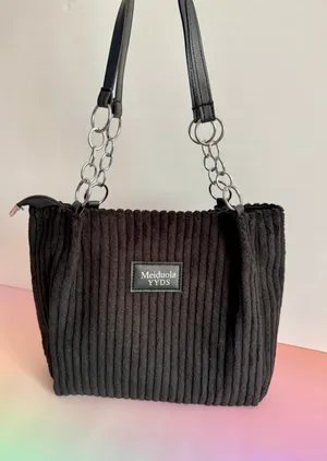 Black Corduroy Handbag thumbnail 1