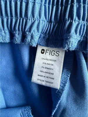 FIGS Technical Collection Light Blue Scrub Pants XXS thumbnail 11
