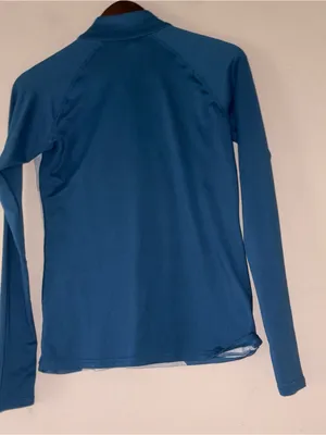 Kyodan Outdoor Small P/S 1/4 Zip Ski Pullover Blue Mountain Graphic base layer thumbnail 2