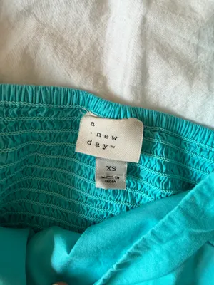 A New Day Blue Puff Sleeve Mini Dress thumbnail 5