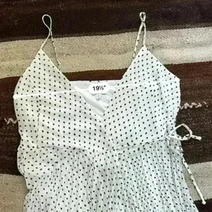 Express White With Black Swiss Polka Dot Wrap Front Maxi Dress Size L thumbnail 8