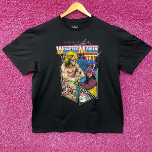 WWE Wrestlemania VI Black Short Sleeve Graphic T-Shirt 2XL thumbnail 1