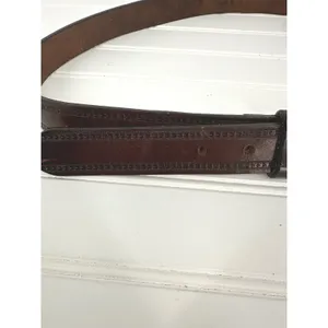 Vintage Guess Belt Unisex 38 Brown Leather Gold Buckle Made USA 90s Y2K Classic thumbnail 6