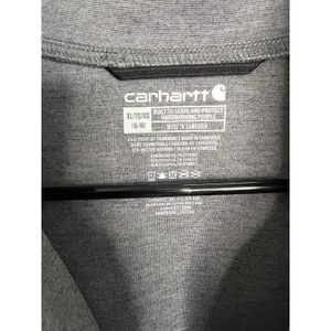 Carhartt Women's XL Force Jacket Half Zip Pullover‎ Grey Long Sleeve Utility thumbnail 6