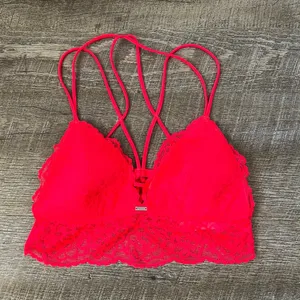 PINK Victoria’s Secret Neon Pink Lace Bra SZ M thumbnail 2