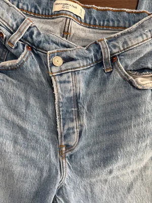 Abercrombie & Fitch Light Blue High Rise Jeans thumbnail 6
