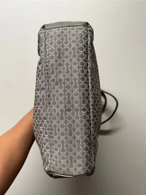 Coach Signature Jacquard Gray Hobo Bag with hangtags thumbnail 5