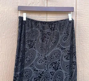 NWT Earthbound Trading Co Womens Pants Black Cut Out Knee Velvet Flare Size XXL thumbnail 5