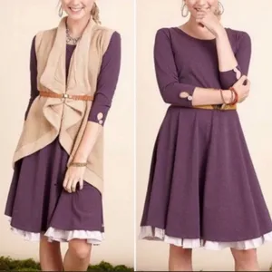 Matilda Jane purple queen of hearts dress size small‎ thumbnail 2
