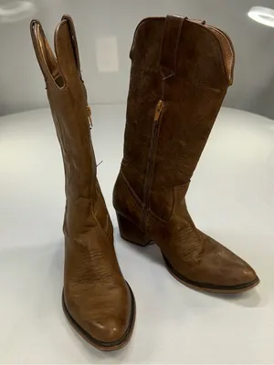 Roper Women's Nettie Western Performance Boots - Round Toe Tan 7.5 thumbnail 2