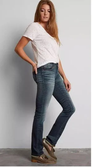 Buckle Black Jeans Fit No.53 Straight Women’s 28x32 Dark Wash Mid Rise Stretch thumbnail 3