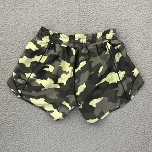 Lululemon Hotty Hot Low Rise Shorts 4" Heritage 365 Camo Green Athletic Women 6 thumbnail 2