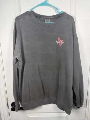 Comfort Colors Argyle Eagles Texas Crewneck Sweatshirt thumbnail 1
