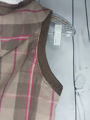UbFree Y2K Grunge Vintage Plaid Scenecore Hooded Vest thumbnail 7