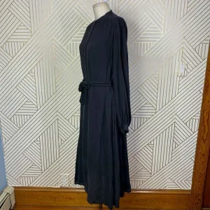 Equipment‎ Femme Francois Silk Shirt Button Down Dress in Black Size US Medium thumbnail 9