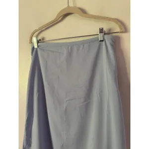 NWT OGL Lyocell Linen Blend Maxi Flared Pull On Skirt Size Medium Arctic Blue thumbnail 4