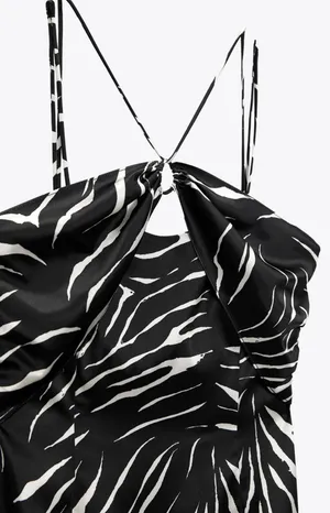 ZARA Animal Print Short Dress thumbnail 9