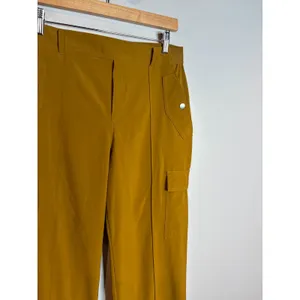 Athleta Vienna Cargo Pants in mustard gold thumbnail 4