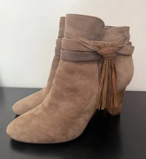 Lauren Ralph Lauren Belcia brown ankle booties thumbnail 1