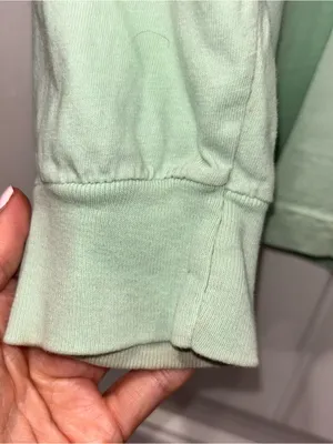 Comfort Colors Salty Dog Cafe Green Long Sleeve Tee Women’s Medium thumbnail 4