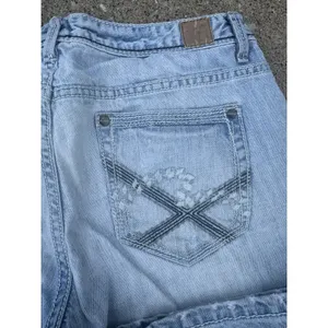 Madison Denim Women's Low Rise Flare Leg Distress SZ 7/8 Dark Stitch Embroidery‎ thumbnail 11