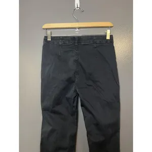 Free People Pants Womens 4 Gray Button Fly High Rise Straight Leg Stretch Chino thumbnail 6