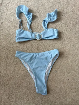 Shein Striped Bikini Set thumbnail 2