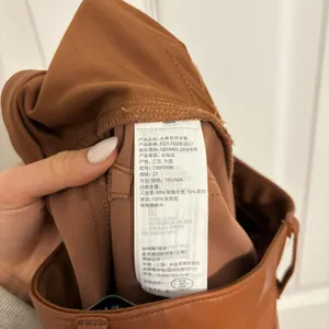 Abercrombie & Fitch The 90's Straight Ultra High Rise Faux Leather Pants thumbnail 6