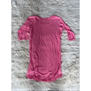 Victoria's‎ Secret Pink Graphic Sleep Shirt Nightgown L/G Silver Heart thumbnail 3