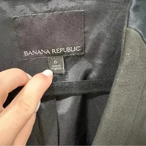 Banana republic women’s collarless blazer Size 6 thumbnail 9
