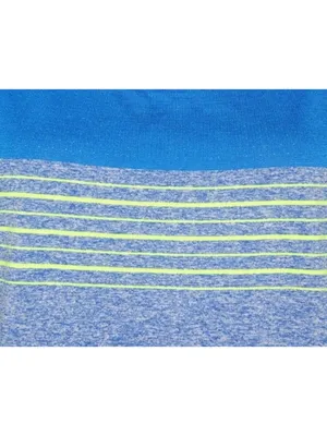 Nike Dri-FIT Womens Large Racerback Tank Top Blue Volt Green Striped Running thumbnail 5
