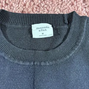 Abercrombie & Fitch Ribbed Knit Thong Bodysuit Long Sleeve Women's Size M Black thumbnail 5
