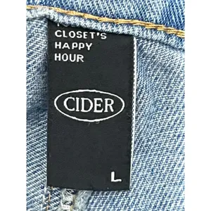 Cider Denim Mom Jean Shorts Size Large High Rise Summer Beachy Vacation thumbnail 5
