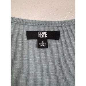 Frye Womens Sage Green Ribbed Button Front Sleeveless Midi Dress Size S thumbnail 3