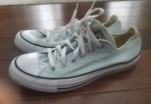 Converse Light Blue Low-Top Sneakers Size 10 Womens thumbnail 1
