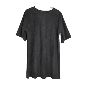 HYFVE Women's L Brown Faux Suede Mini Shift Dress thumbnail 2