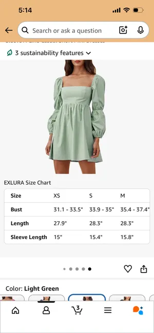 Amazon Green dress thumbnail 3