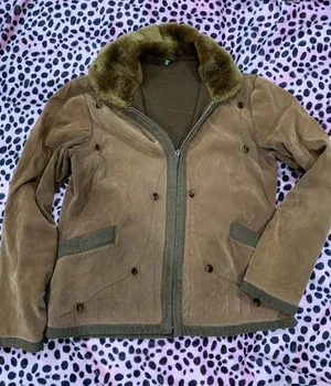 Brown Fleece Lined Coat Size M thumbnail 1