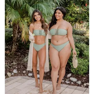 Pinkblush Pink Lilly SEA YOU TOGETHER OLIVE MID-RISE BIKINI BOTTOMS thumbnail 5