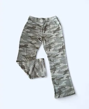 Vintage Y2K Camo Wide Leg Lounge Pants Cozy Soft Size XL 🤎 thumbnail 1