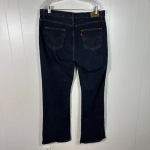 Levi's 529 Dark Wash Curvy Bootcut Stretch Denim Jeans Plus Size 16 Misses 16M thumbnail 5