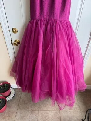 Sherri Hill Off-the-Shoulder Mermaid Gown in Plum Purple thumbnail 7