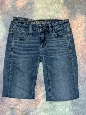 American Eagle Medium Wash Super Low Jegging thumbnail 2