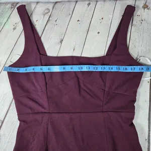 Lulus Vibrant Allure Plum Square Neck Bodycon Midi Dress CD3727 Purple Size L thumbnail 10