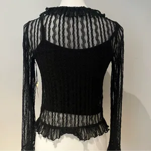 Liberty Love | Lace up See Through Top thumbnail 4
