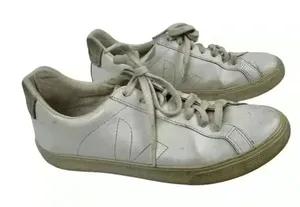 Veja Esplar Women's White Low Top Sneakers Size 7 Casual‎ Lace-Up thumbnail 1