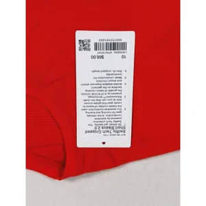 Lululemon Swiftly Tech Cropped Tee 2.0 Size 10 Red Running Training Gyn Fitness thumbnail 4