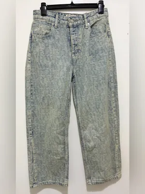 Free People We The Free Deep Trance Dropped Jacquard Jeans Sz.24 thumbnail 5