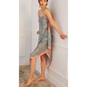 Anthropologie Tiny Size-S Flowy Midi Dress Handkerchief Hem‎ Lounge Sleep thumbnail 4
